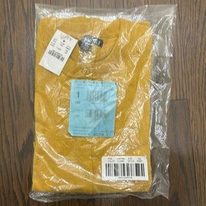 New with tags 100% cotton J Crew Mercantile Caryn Cardigan in Heather Gold